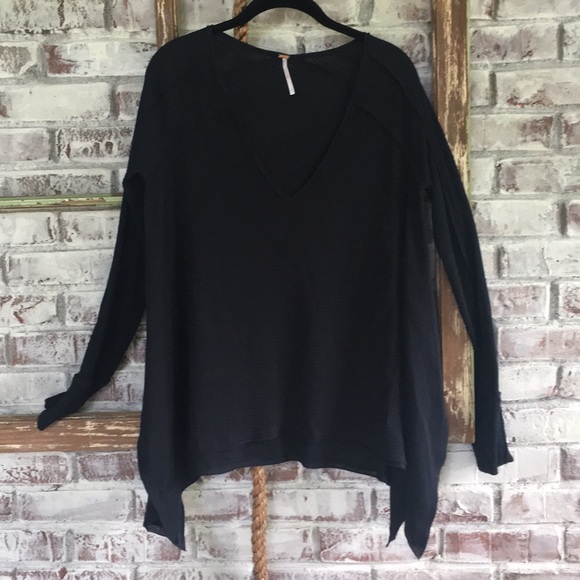 Free People size S waffle knit top - Picture 1 of 8
